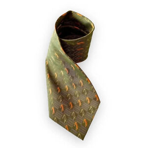 Tommy Bahama Off Island Jungle Green Golf Tie Golfer Master’s Tiger Woods Putter